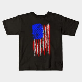 4x4 off road usa flag Kids T-Shirt